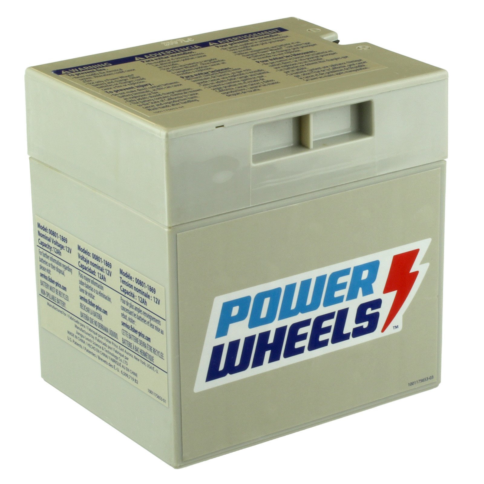 Fisher Price 12 Volt Power Wheels Gray Battery – 00801-0638 [SLA-12VPOW]