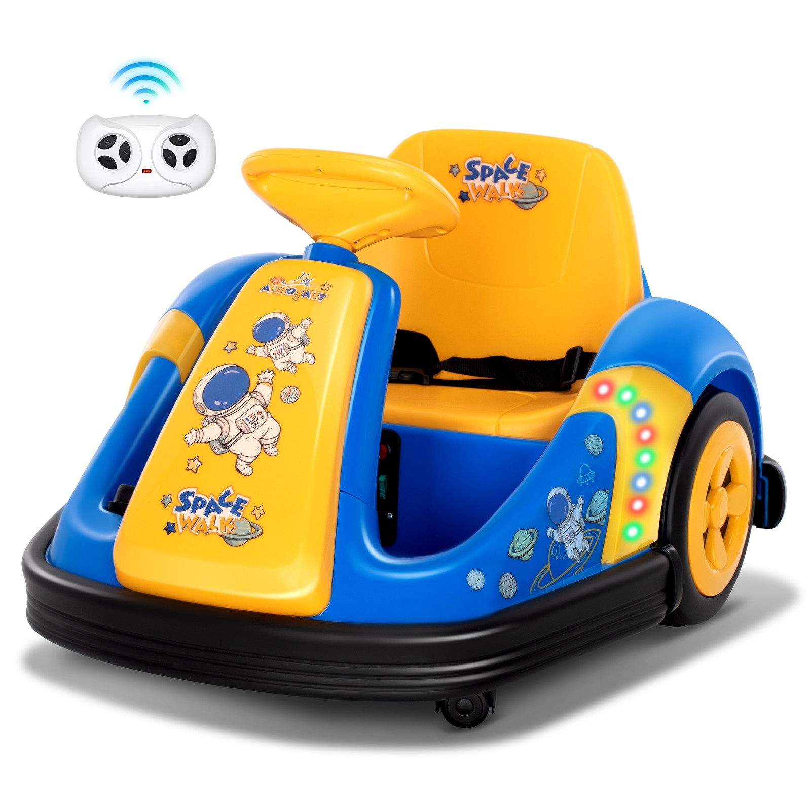 12V Bumper Car for Kids Baby Ride on Bumper Cars with Remote 360�� Spin 3 Speed