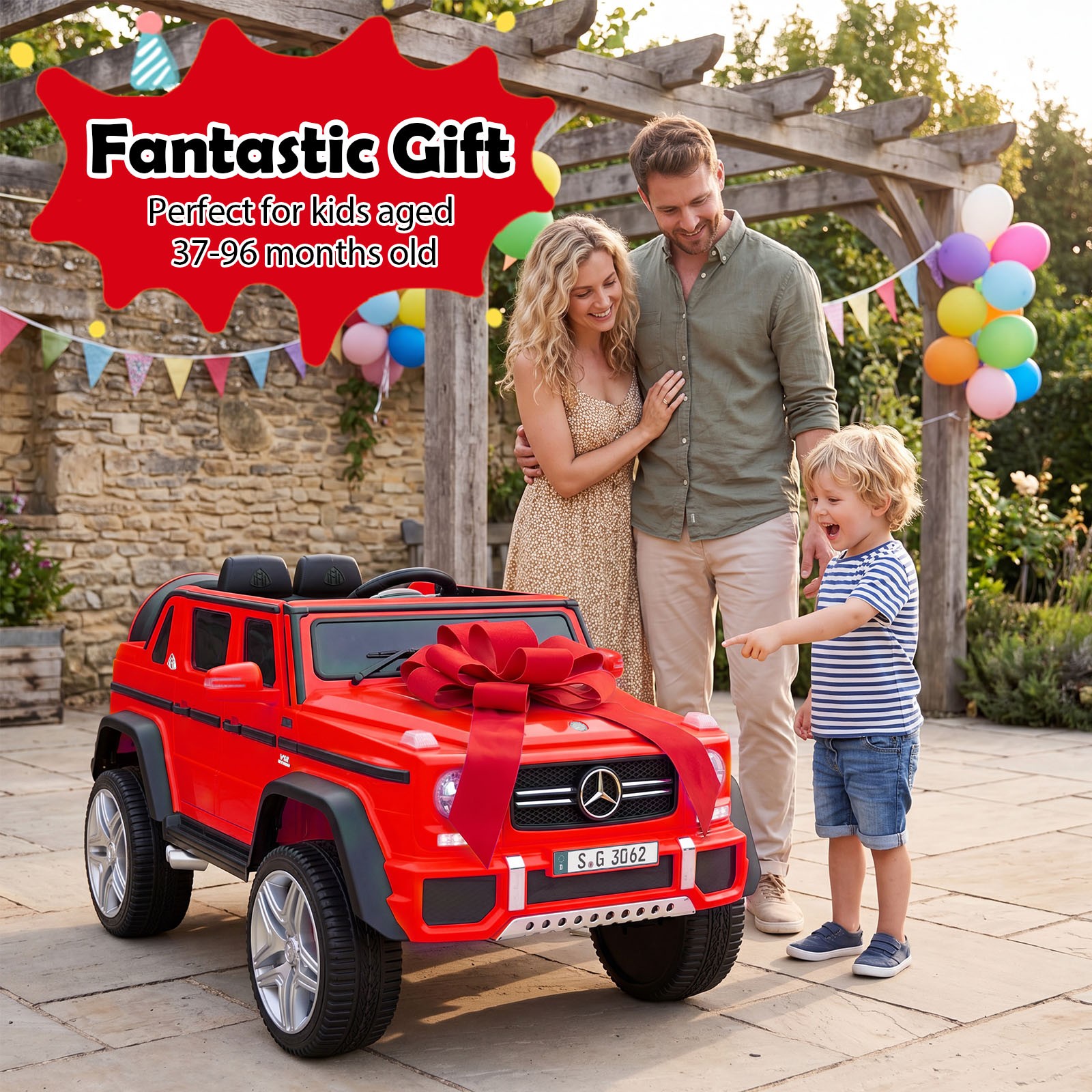 Licensed Mercedes-Benz Maybach G650S Kids Ride On Car w/Parent Remote Control