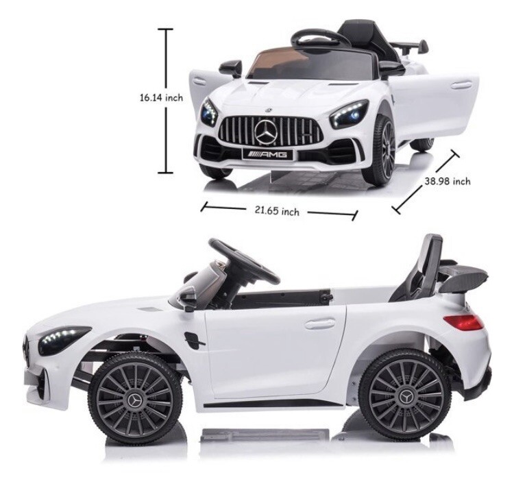 Mercedes Benz Kids Car With Remote Control, LED Lights And MP3 Player