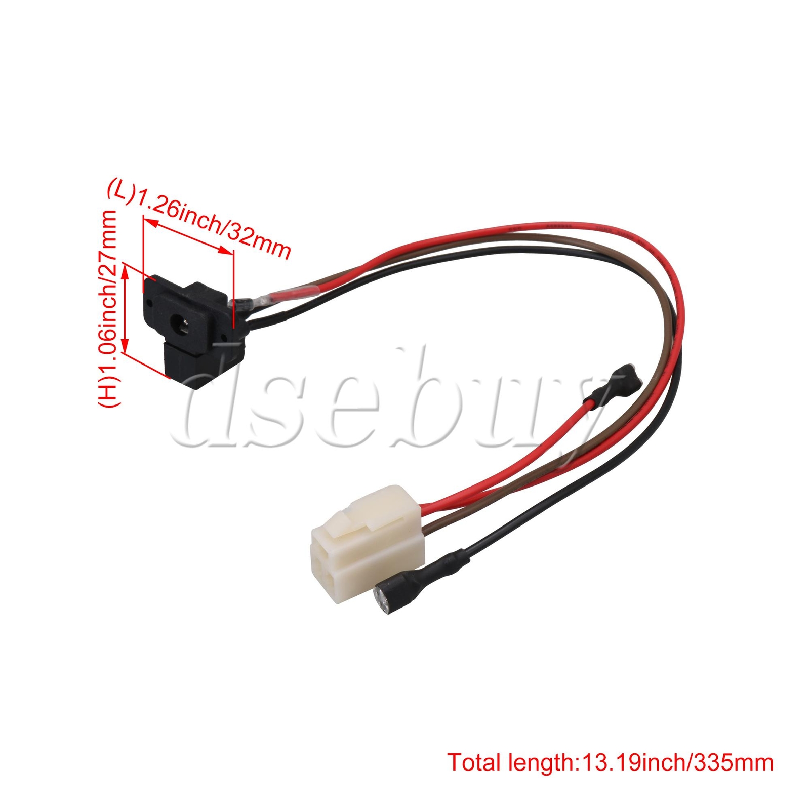 3 Pin-Charging Port Ride On Car Polychromatic PVC for 5.5mm Charging Socket