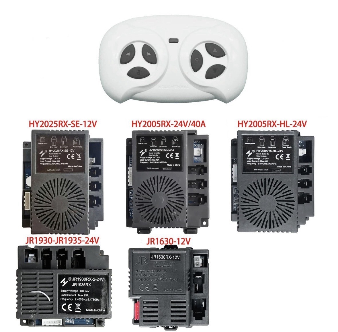 JR1602FCC 2.4Ghz Bluetooth Remote Control for Power Wheels,Remote Transmitter