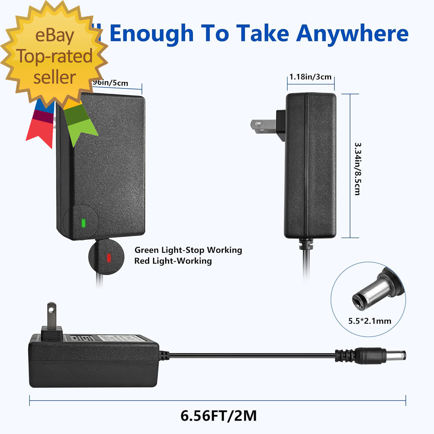 24V Battery Charger for Ride on Toys – Compatible with Power Wheels, Electric At