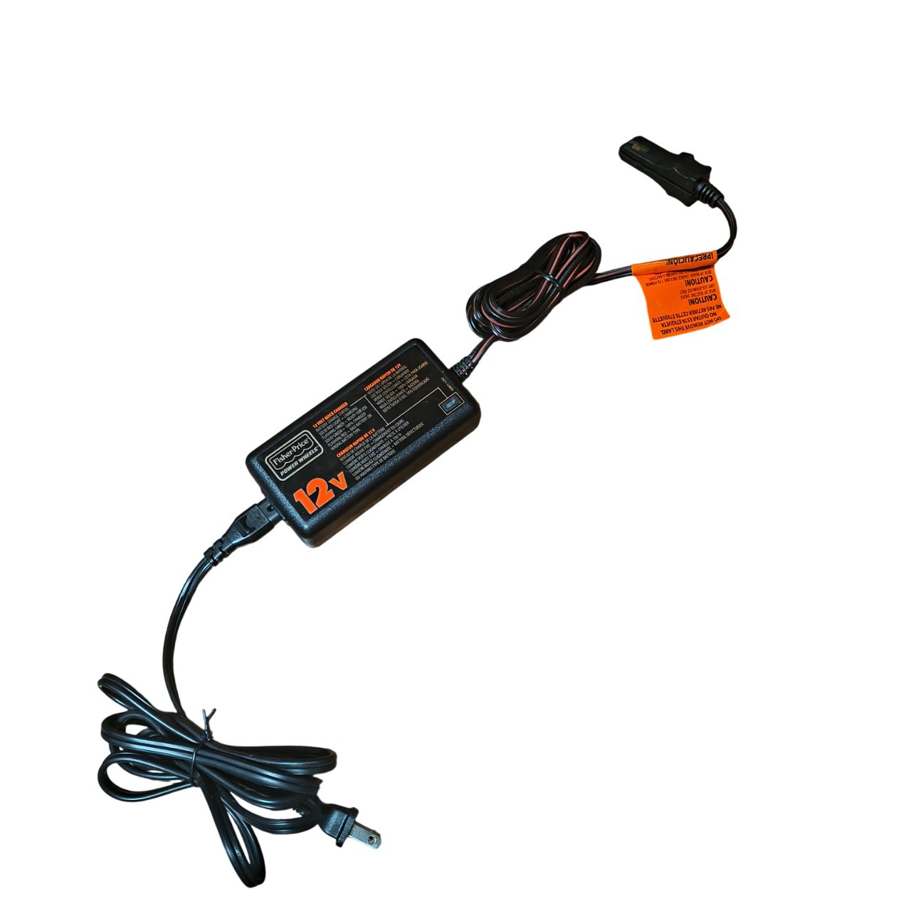 Fisher Price 00801-1782 12 Volt Adapter Charger Power Cord Power Wheels Tested