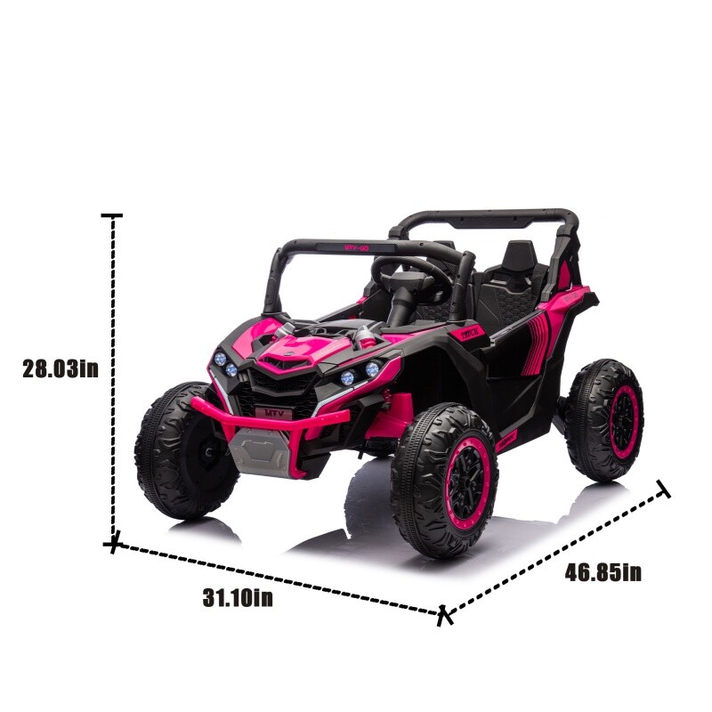 24V Kids Ride On UVT Car 4-Wheels Electric Car Toys Off-Road W/Remote for Kid 3+