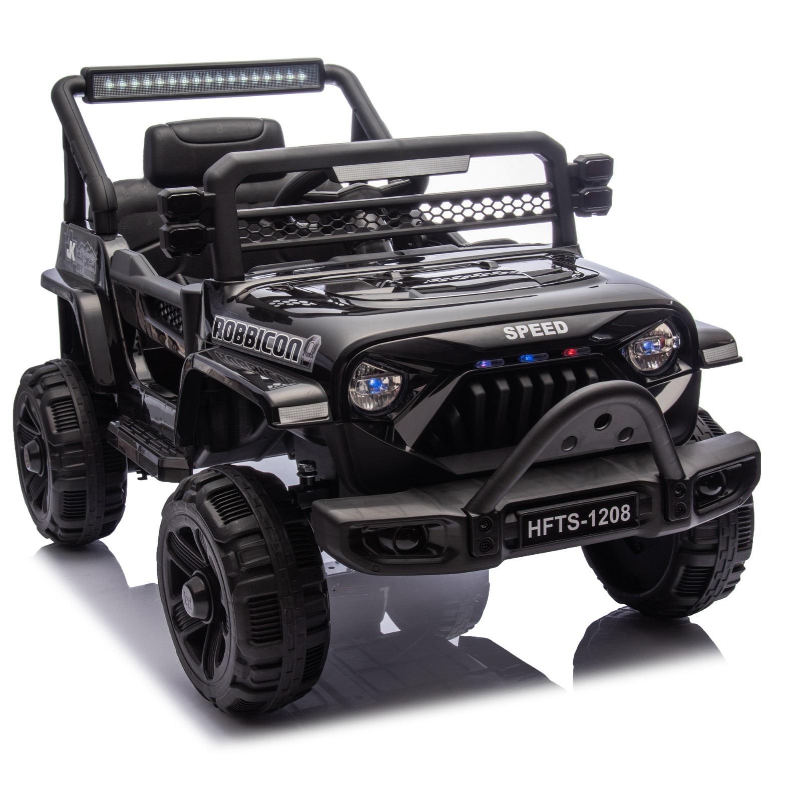 12V Kids Electric Car 6 Power Wheels Ride on Jeep Truck Toy with Remote Black