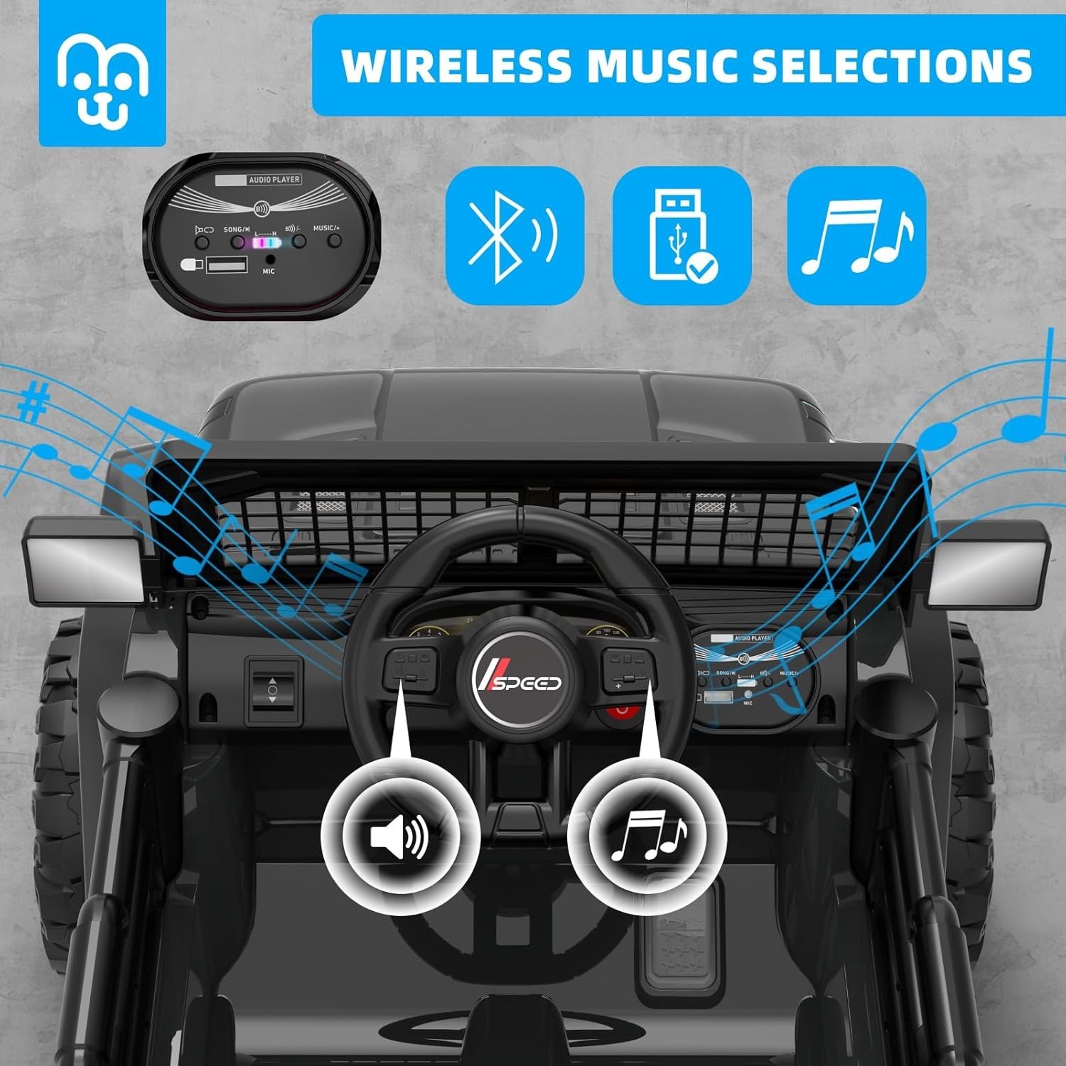 Carro Electrico Para Niños Coche Montable De Jugar Manejar Con Control Remoto..