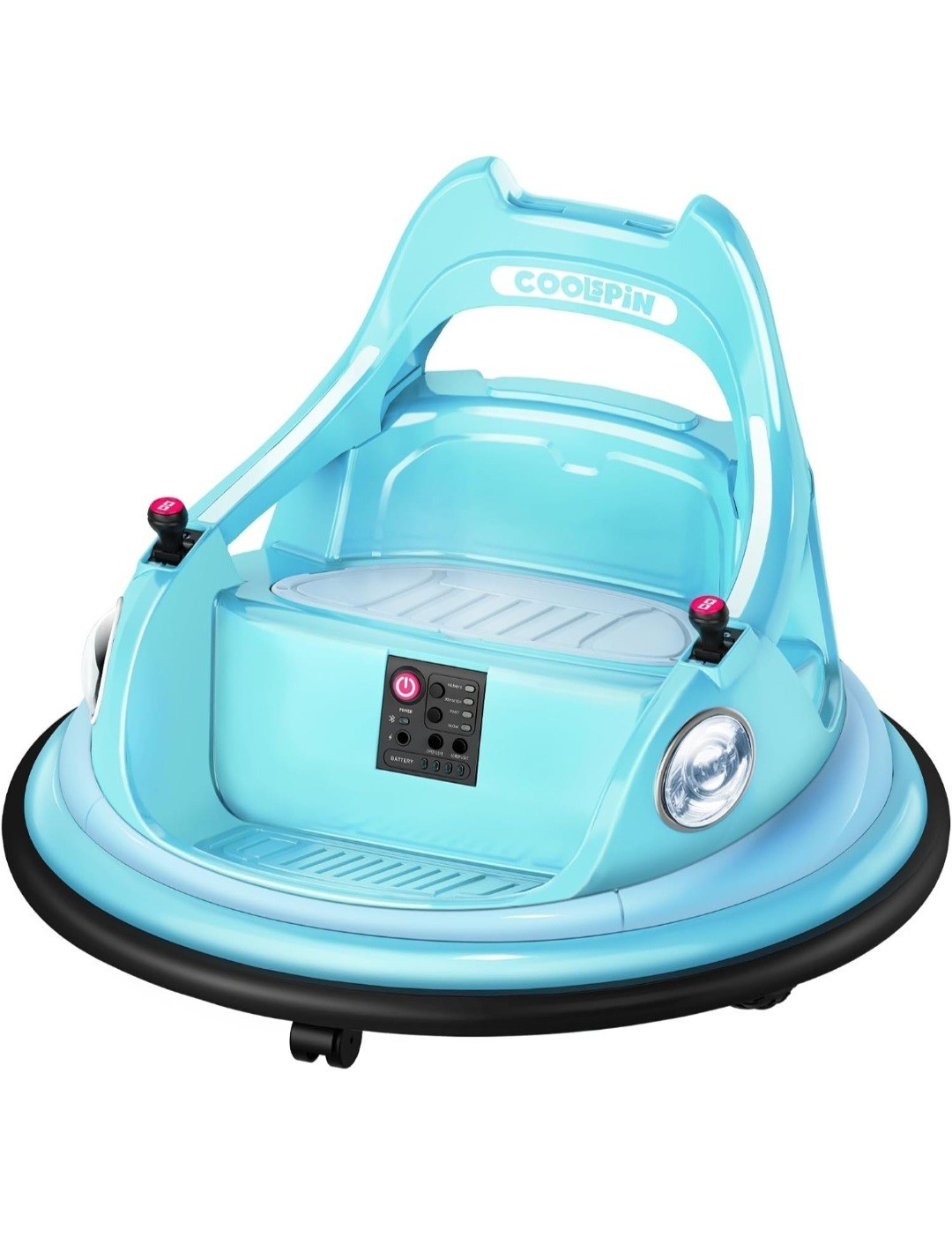 12V Kids Ride On Bumper Car w/ Remote Control, LED Lights – Fits 1.5-5 Years Old