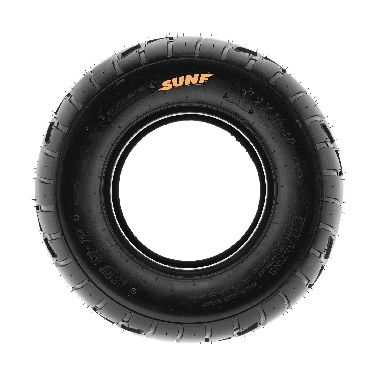 SunF A021 TT Sport ATV UTV Dirt Track & Flat Track Tire 20×10-10, 6 PR, Tubel…