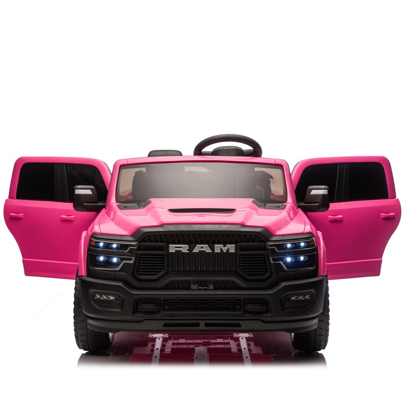 24V 160W Dodge RAM 2-Seater Kid Ride On Truck w/ Remote Control 2WD Car for 3-6
