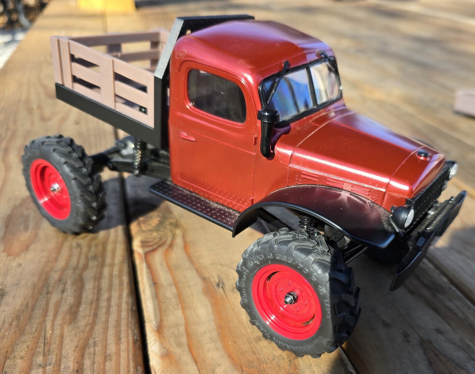 Truck Bed Upgrade Parts (NO Truck Included ) for FCX24 Power Wagon farm Flatbed