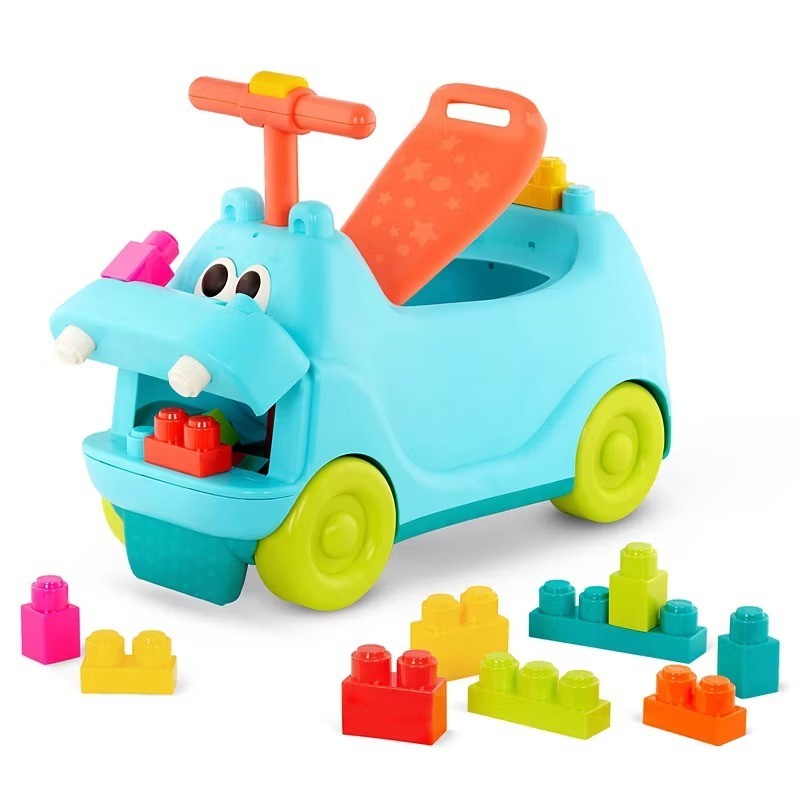 Ride on Toys for Toddlers Kids 1 2 3 year olds with Blocks Ride-on Locbloc Hippo