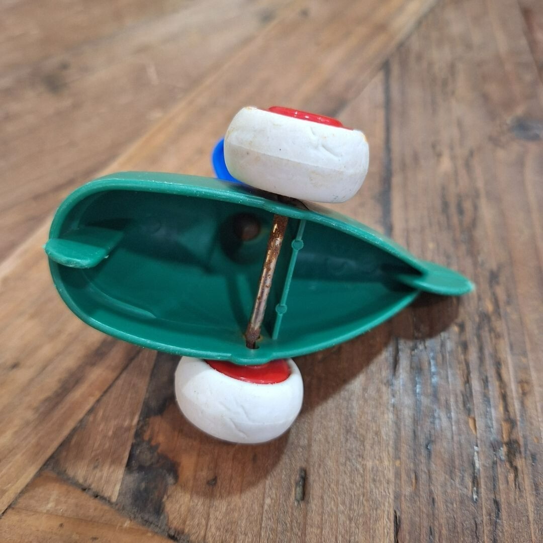 Viking Toys Sweden Helicopter 1148 Green Play Vehicle Rubber Wheel Toddler
