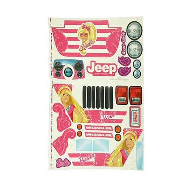 Power Wheels Decal For Jeep Barbie Jamming Jeep Model CHP65