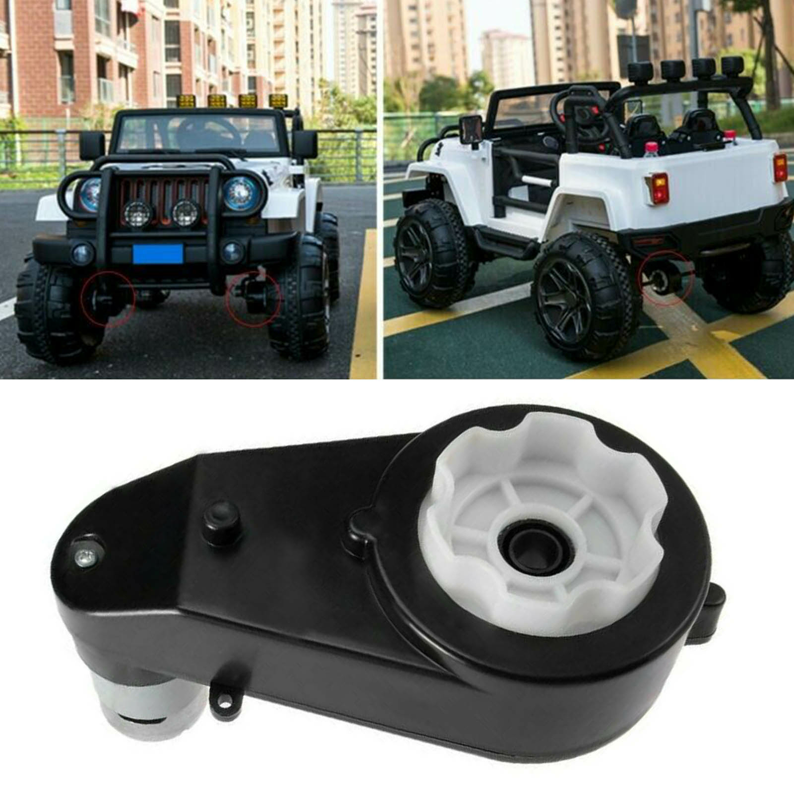 30000RPM 12V Power Wheel Gearbox Motor For Electric Ride On Toys For Kids Car
