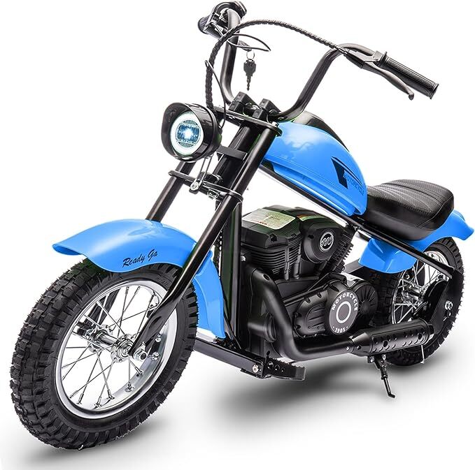 Electric Motorcycle for Kids 24V 250W Kids Electric Dirt Bike with Led Lights
