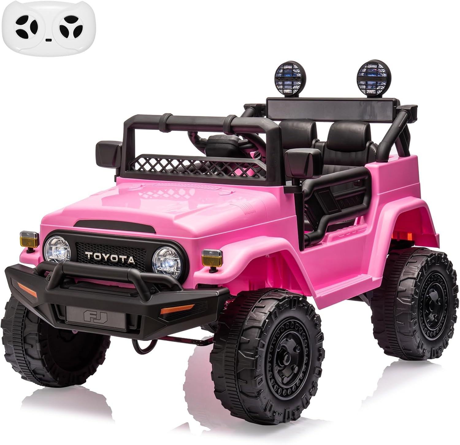 Toyota Licensed Ride-On Car 12V for Children 3-8 LED Lights MP3 Player Remote