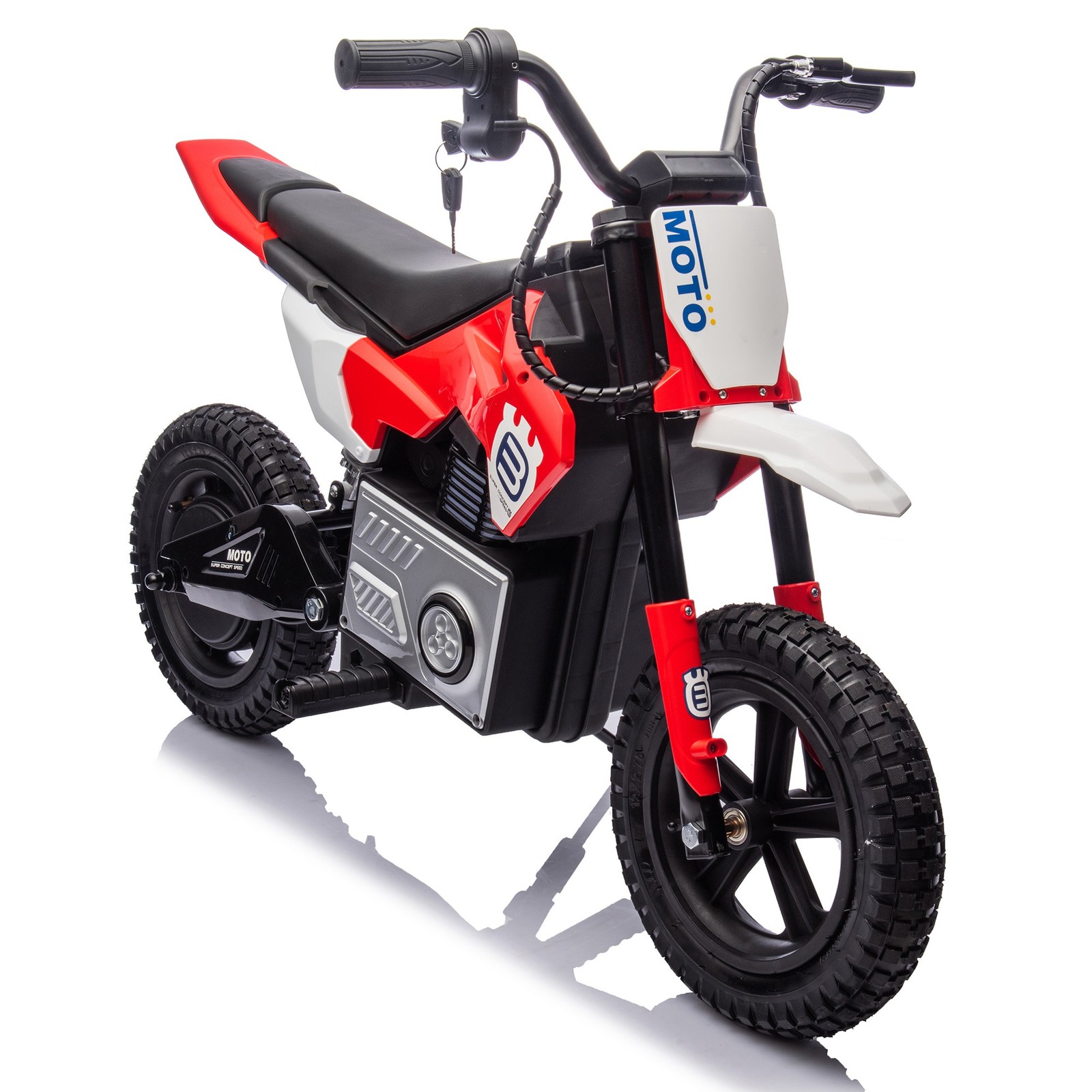 24V 200W High Speed Electric Dirt Bike, Kids Ride On Motorcycle 9.3MPH Motocross