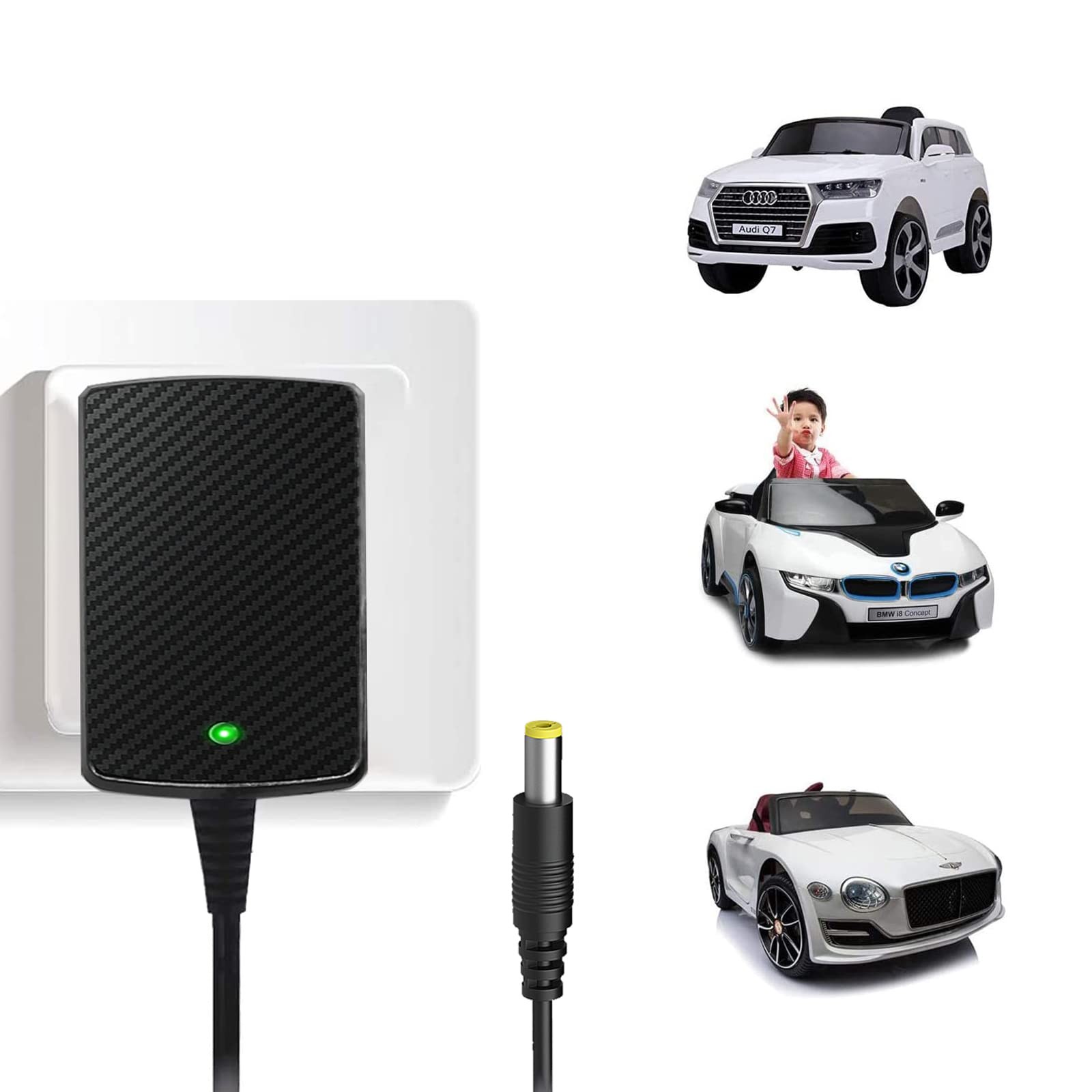 12V Charger for Kids Ride On Car Toys 12 Volt Battery Charger Best Choice Pro…