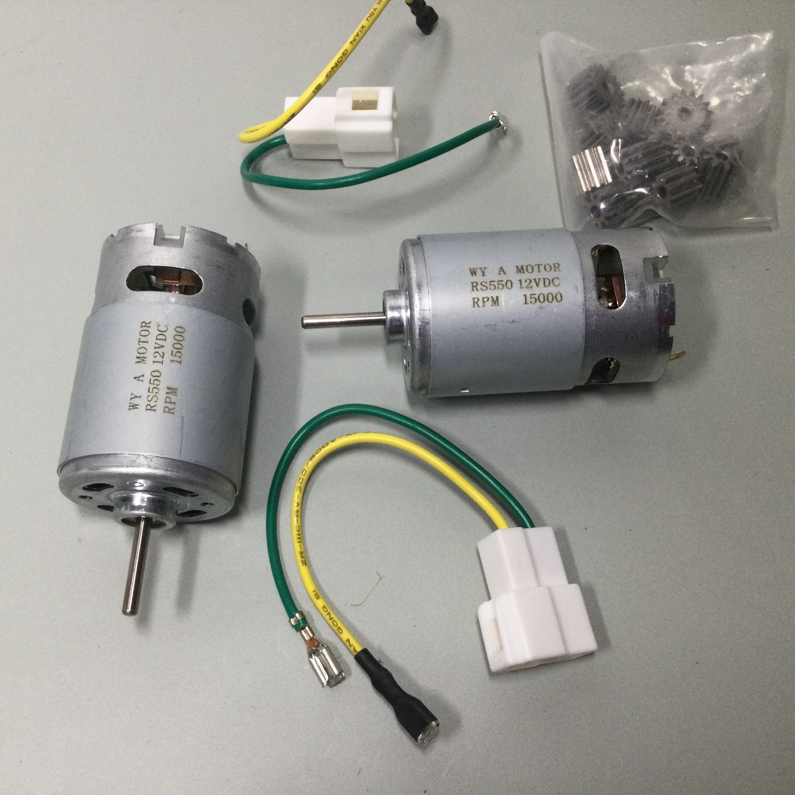 2 Pcs 12V RS550 15000RPM Electric Drive Motor for Power Wheels Upgrade,18 Volt M