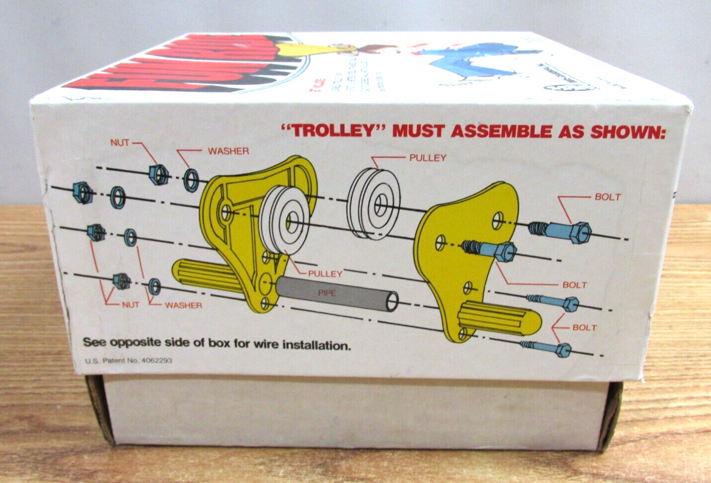 FUN RIDE TROLLY ZIP LINE CABLE RIDE DAVIS GRABOWSKI INC USA ITEM NO 30/1000