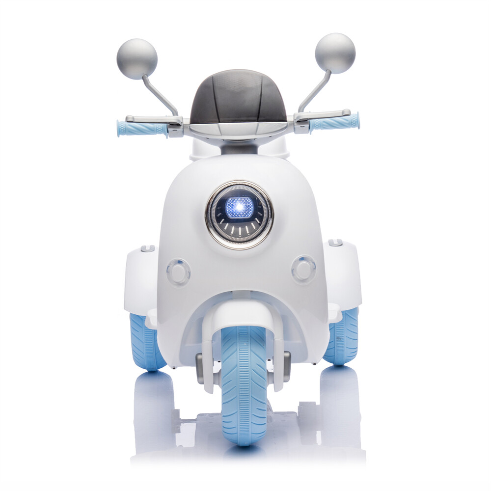 12V 2-Seater Kids Ride On Electric Motorcycle 3-Wheel Toy 1.86-3.11mph Aged 3-6