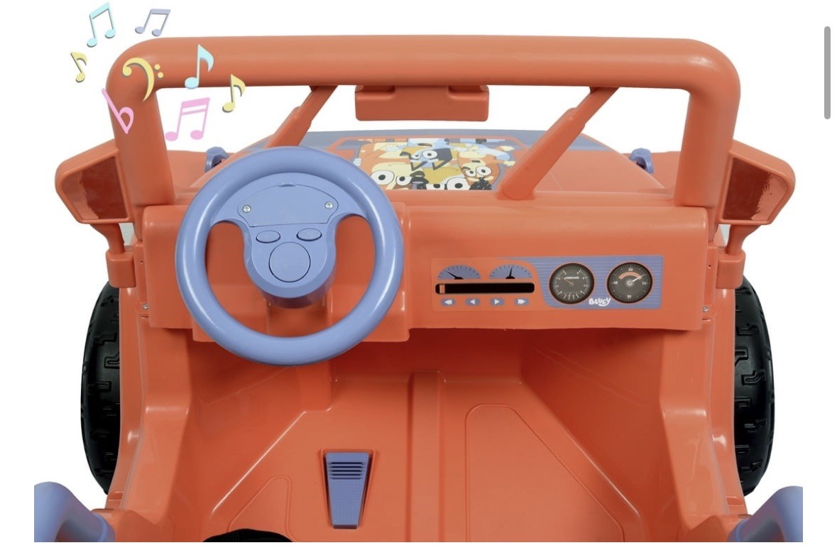 NEW Bluey 12V 4-Wheeler Ride-On, 12 Volt Battery Powered Car for Kids w/ Sounds