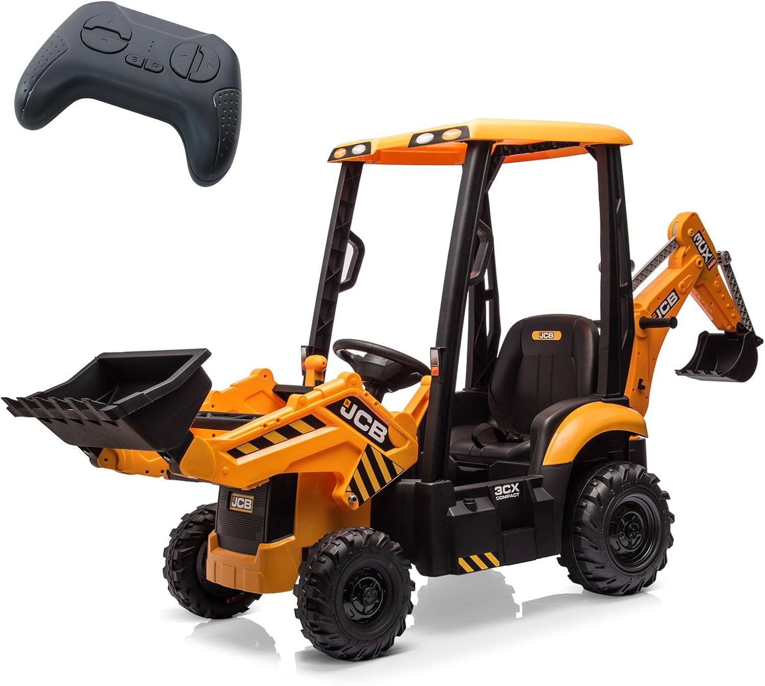Ride on Tractor,Excavator & Bulldozer,Electric Vehicle w/ RC,Loader, Digger,Horn