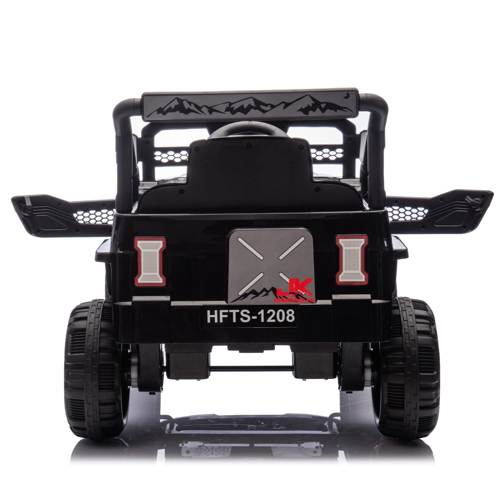 12V Kids Electric Car 6 Power Wheels Ride on Jeep Truck Toy with Remote Black