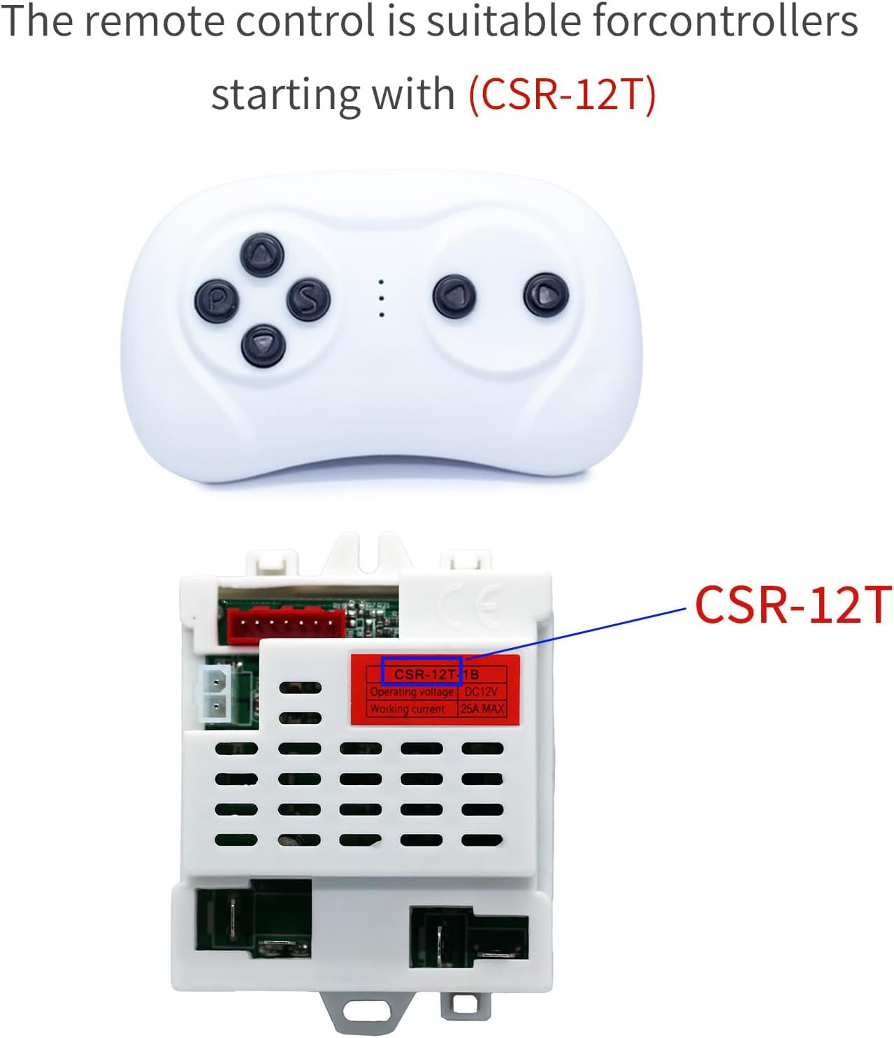 CST-1A Kids 12V Ride Truck Remote Control Ride on Car 2.4Ghz Bluetooth Remote Co