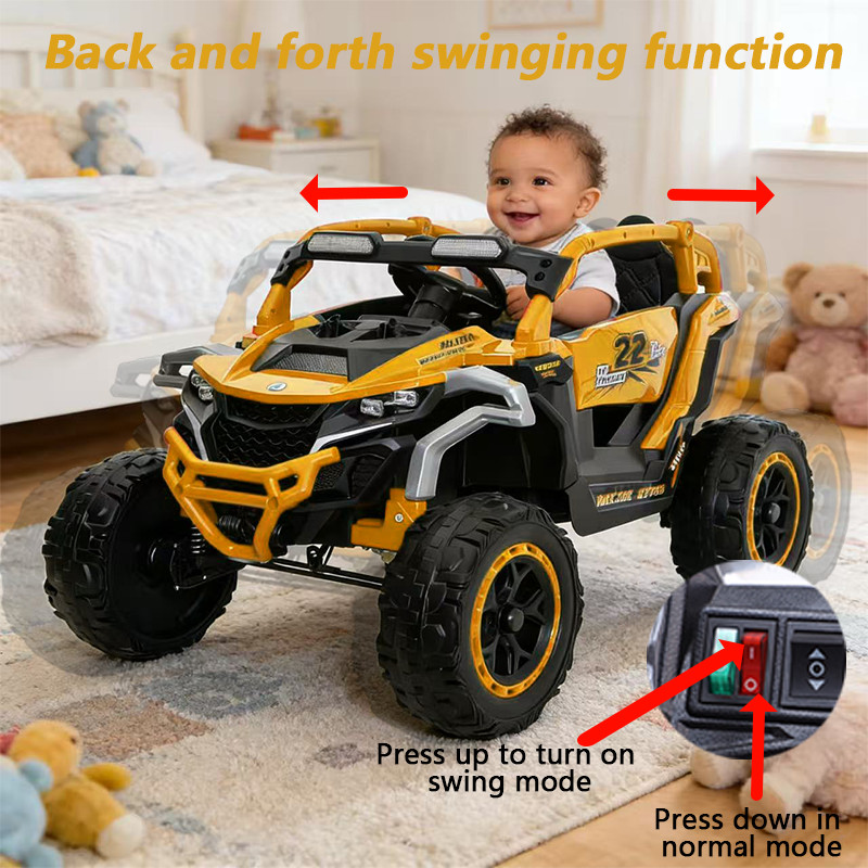 12V Kids Electric Car Ride On UTV Toy w/Remote Power Wheels Truck for Boys Girls