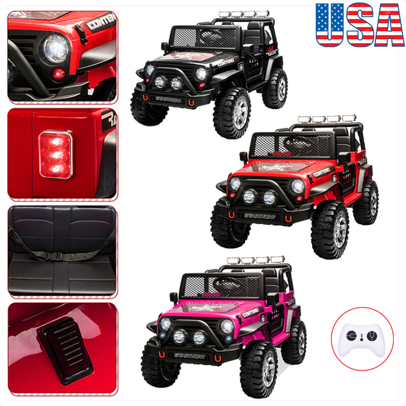 12V Kids Ride On Car Electric Toys Vehicles 2 Seater w/Remote Control Xmas Gifts