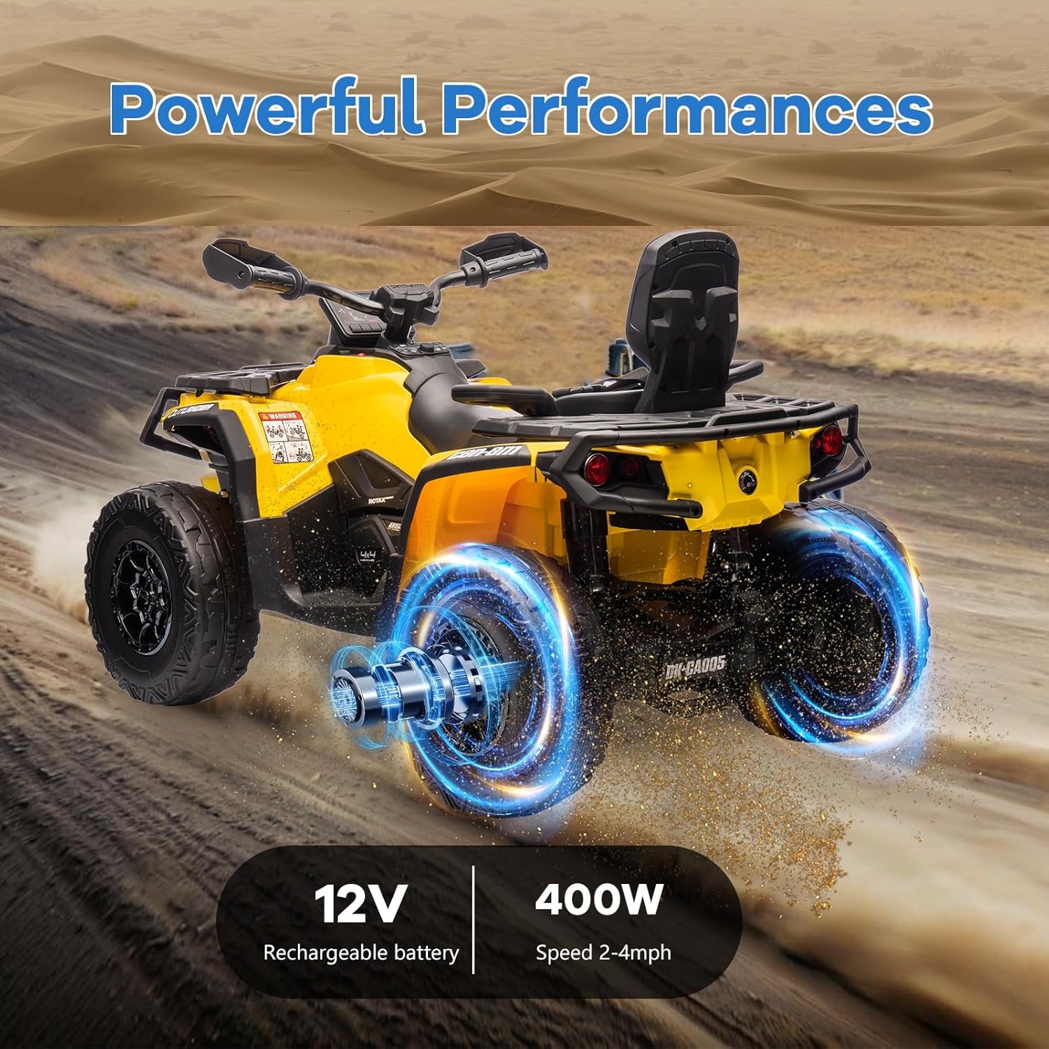 12V Kids ATV Ride on Car Electric Toys Off-Road Vehicles 4 Wheeler Quad for Kids