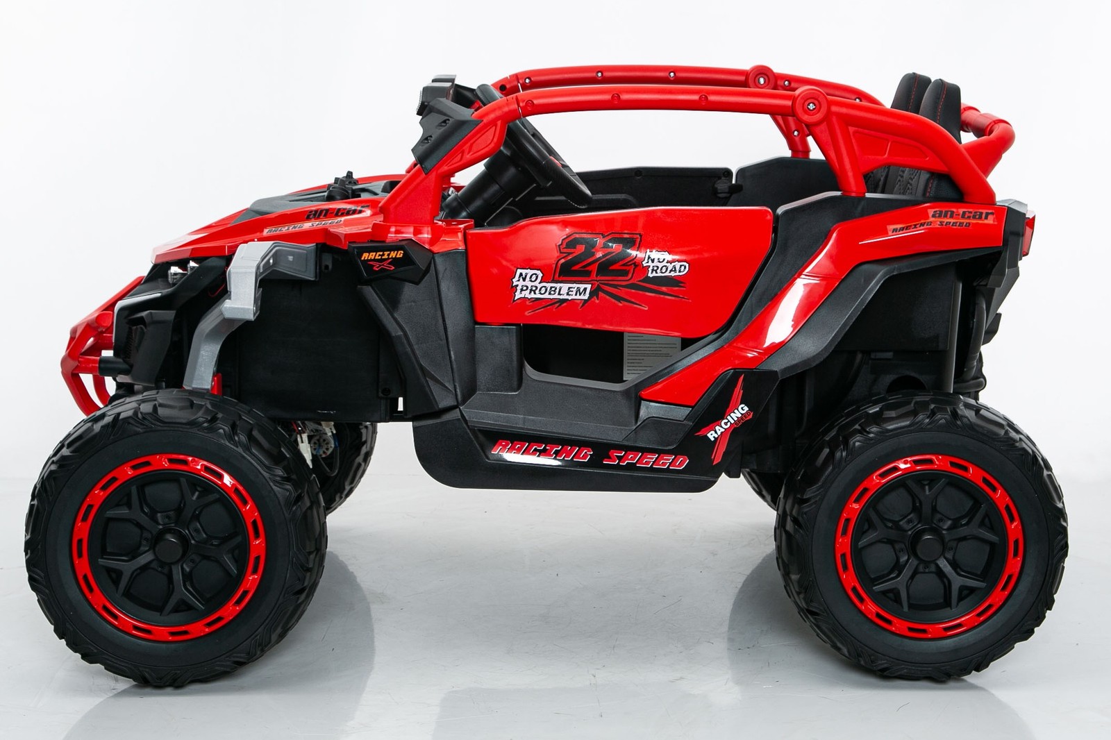12V 2-Seater Kids Electric Ride On Truck RC Suspension Music LED Lights Age 3-6