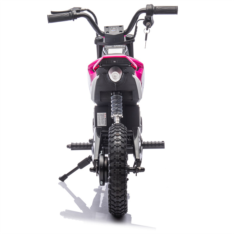 24V Kid Ride On Electric Toy Motocross Motorcycle 200W 3.1-9.32MPH for Aged 5-15