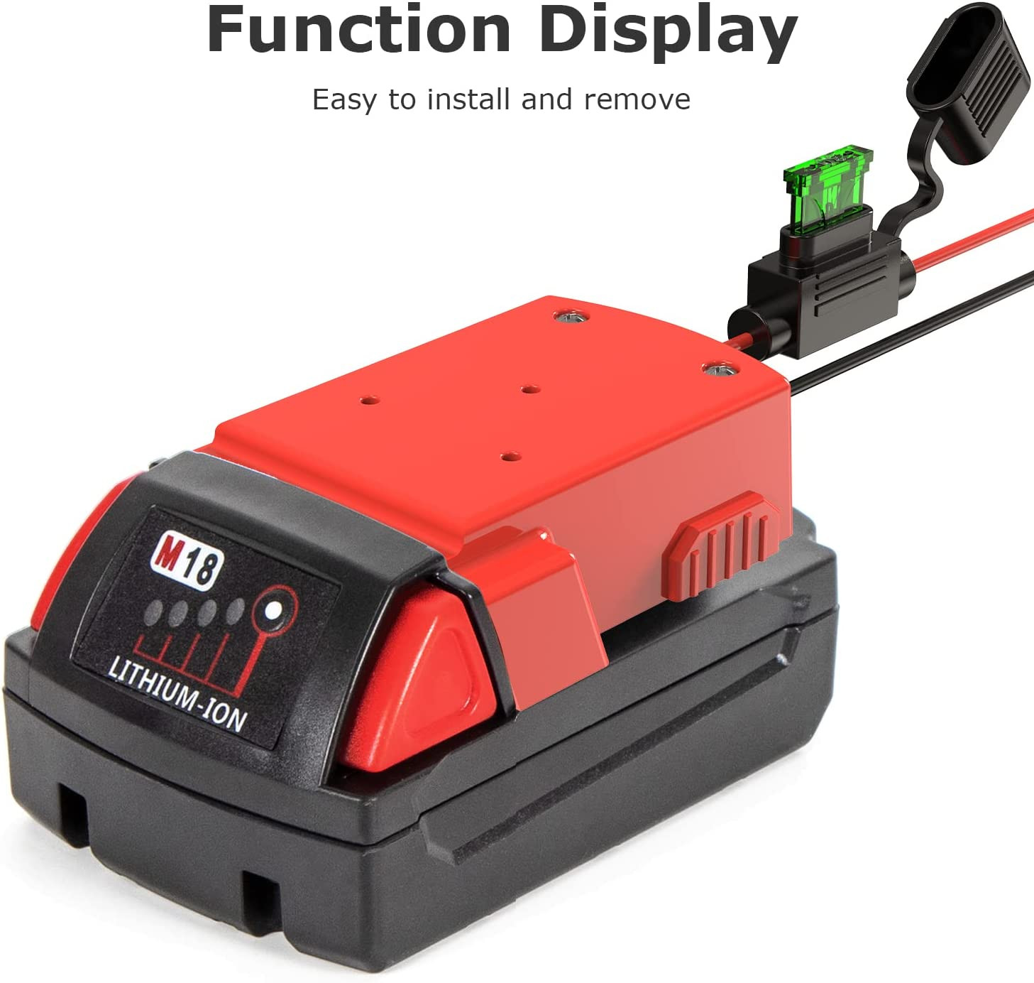 Power Wheels Adapter for Milwaukee, M18 Power Wheels Battery Conversion Kit