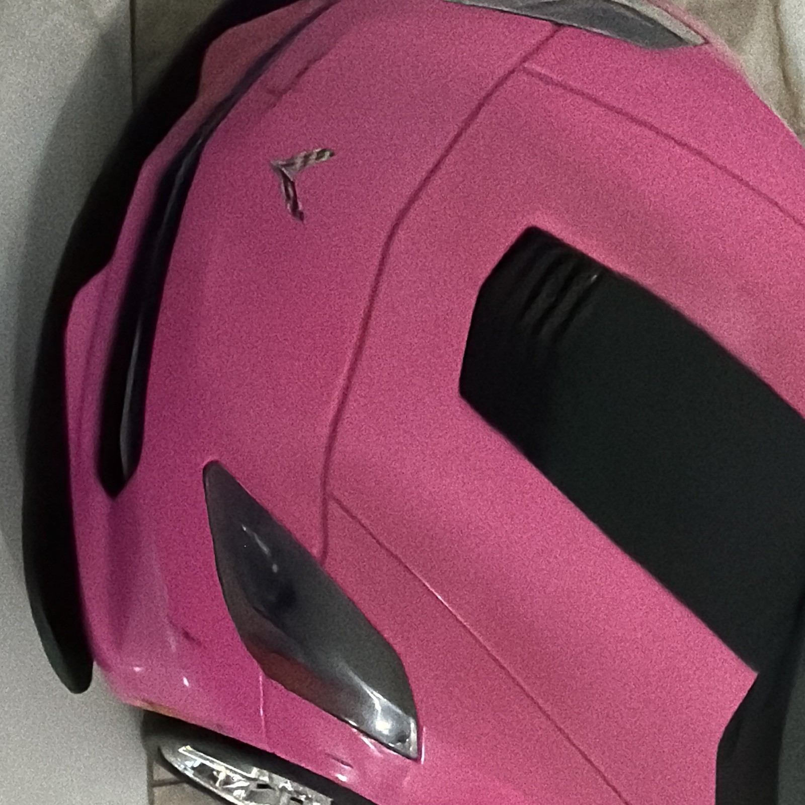 Used Bright Pink Corvette Battery Powered Ride-On Toy Car, NOT A BARBIE CAR!!