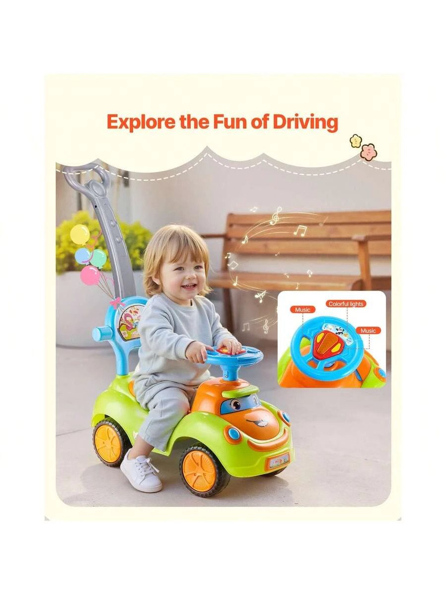 Ride On Push Car Toddler 19-36 Months Guardrails Storage Boys Girls