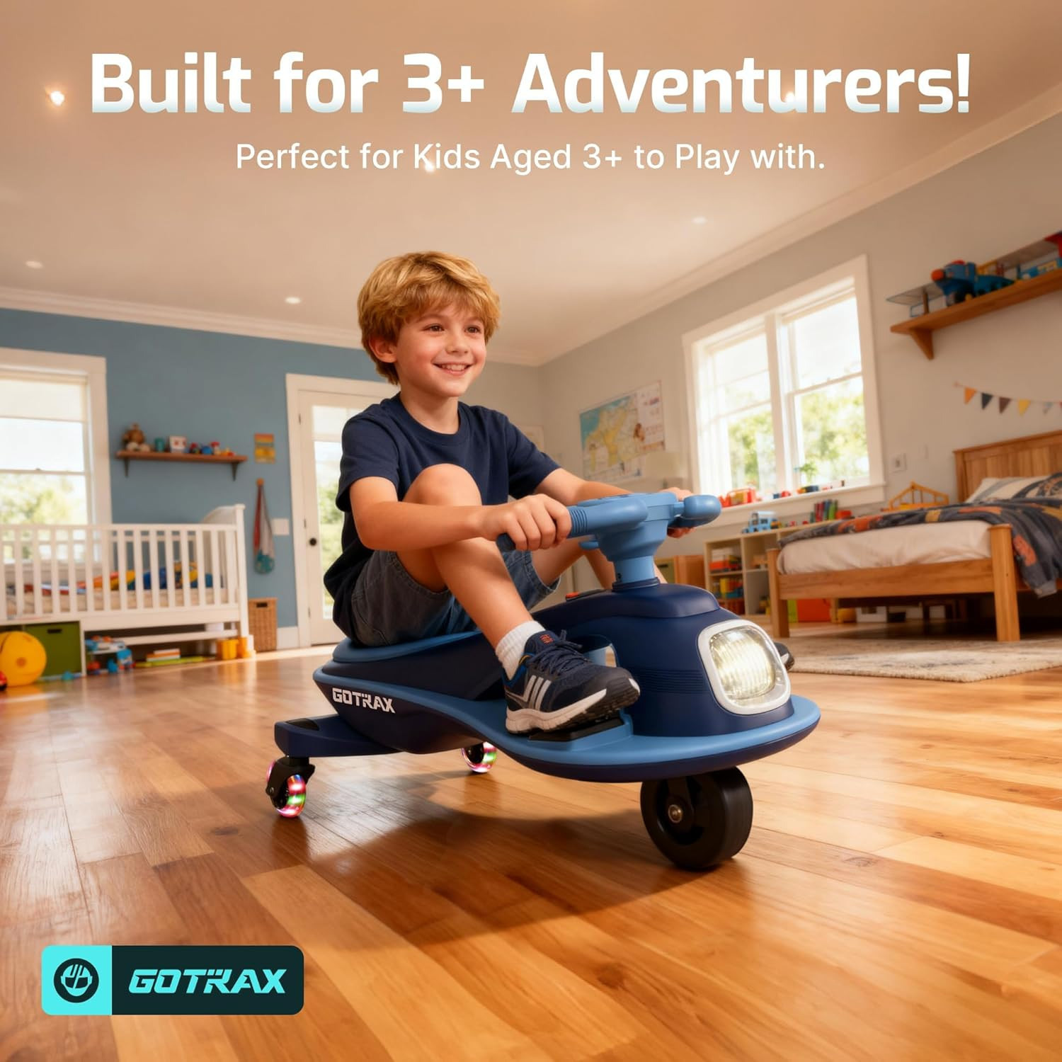 Gotrax WG1 Electric Wiggle Car for Kids, 12V Big Battery up to 120Min Playtime,