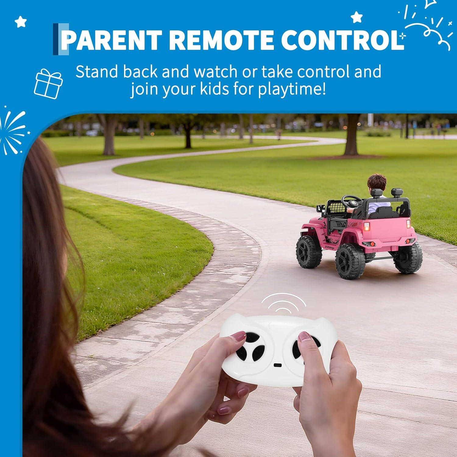 12V Kids Electric Ride-On Truck with Parent Remote Control | Spring Suspension &