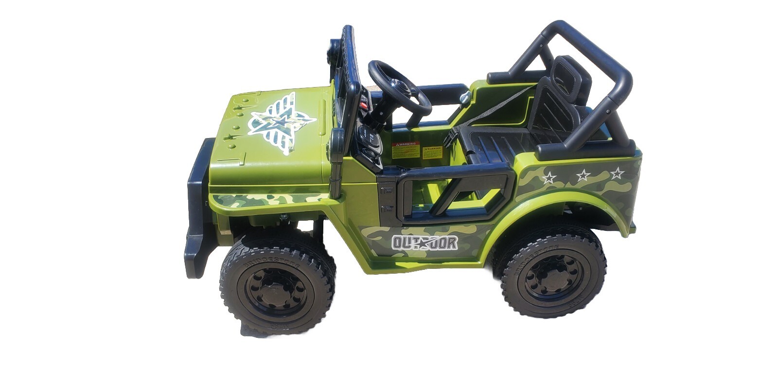TOBBI 12V Kids Ride On Truck Motorized Cars for Kids LED Headlights 3 to 6 years