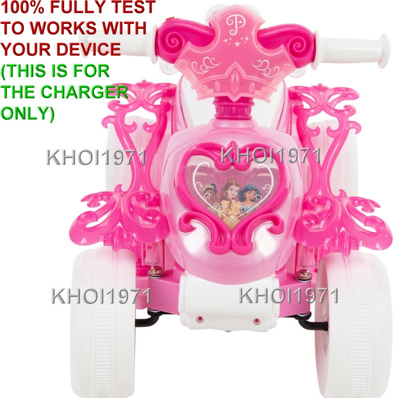 WALL charger AC adapter for HUFFY Disney Princess make BUBBLE QUAD ride on 6V BA