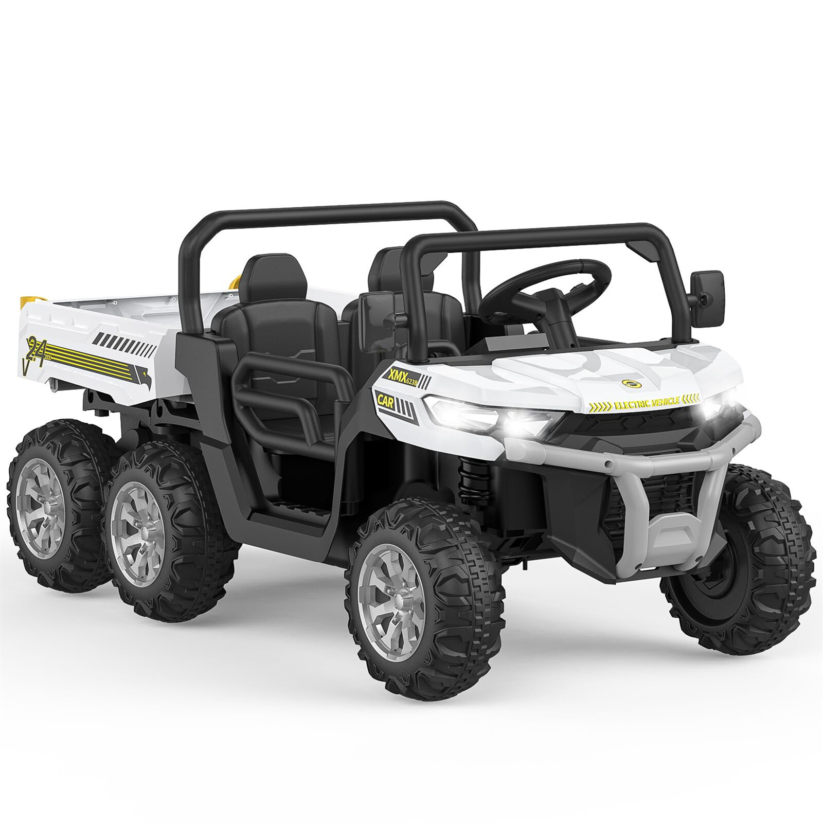 🍒Remote Control Electric Ride On Dump Truck for Kids Ride On Toy with Dump Bed