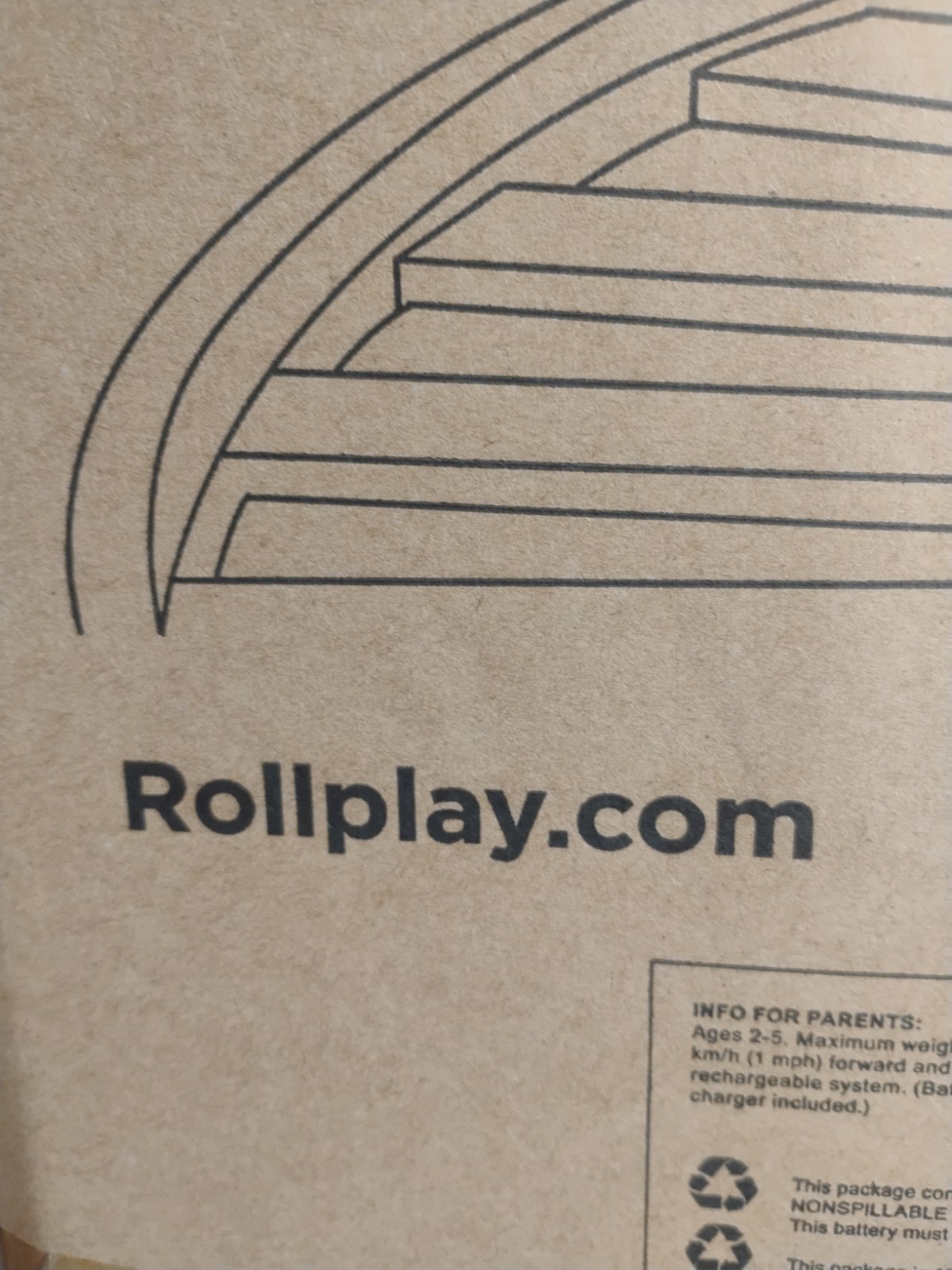 ROLLPLAY , Steam Train Ride ON ,Tracks , 6 VOLT, 2-5 Yrs , 45lb Max Weight