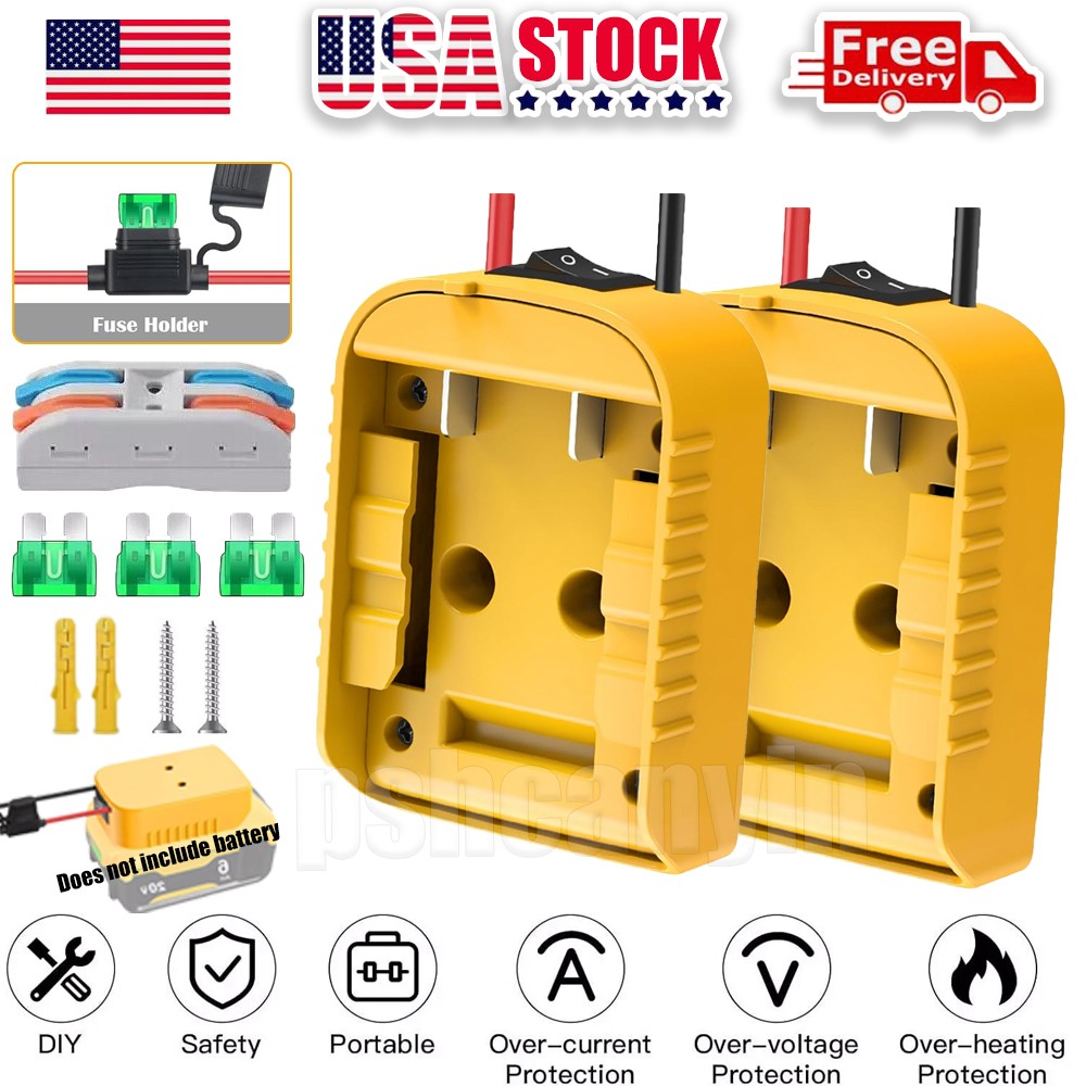Power Wheel Adapter Compatible with Dewalt 18V20V Wheels Battery Converter Kit