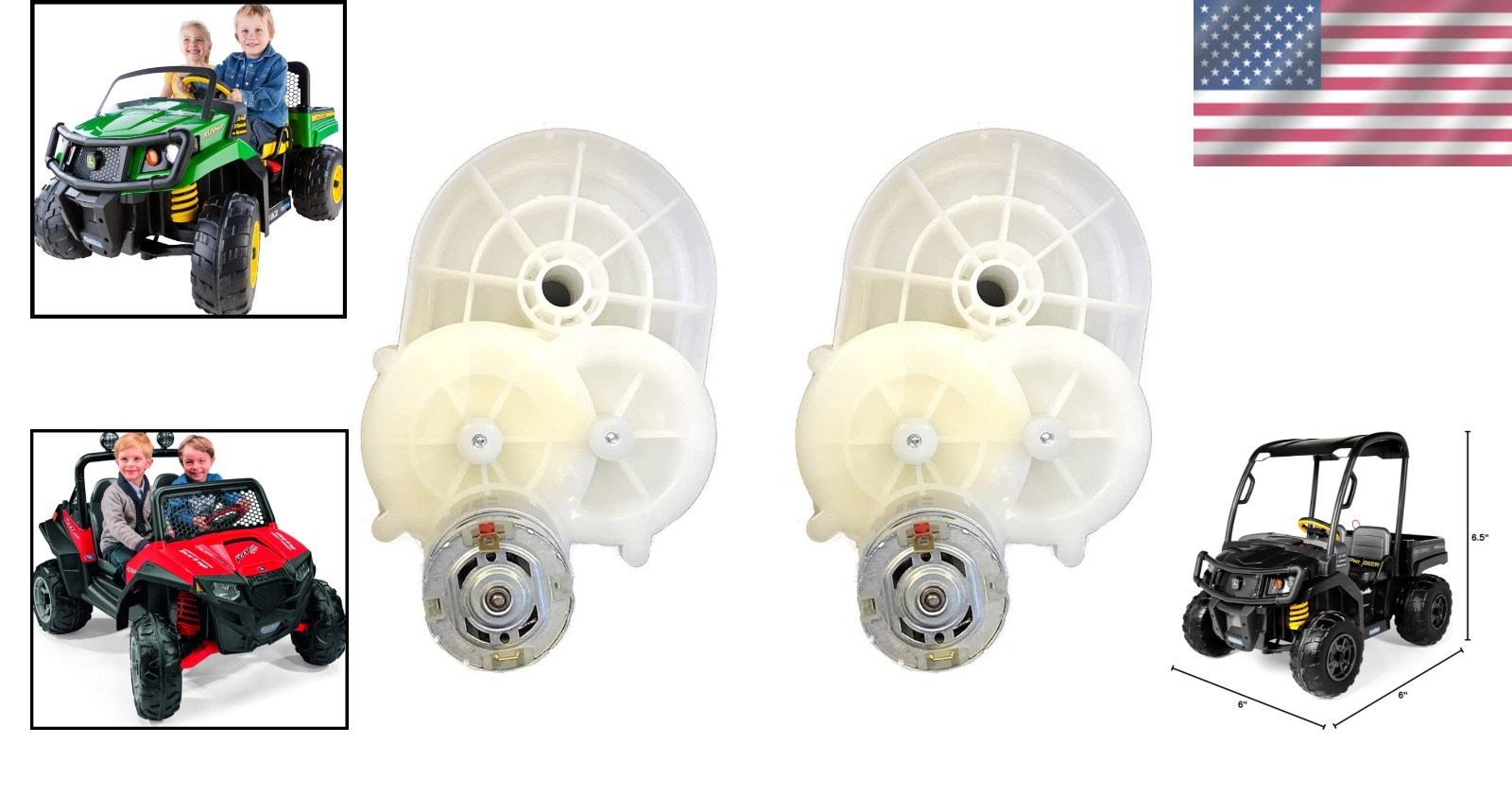 Durable 12V Motor and Gearbox Replacement for Kids Ride-On Toys – Easy Install