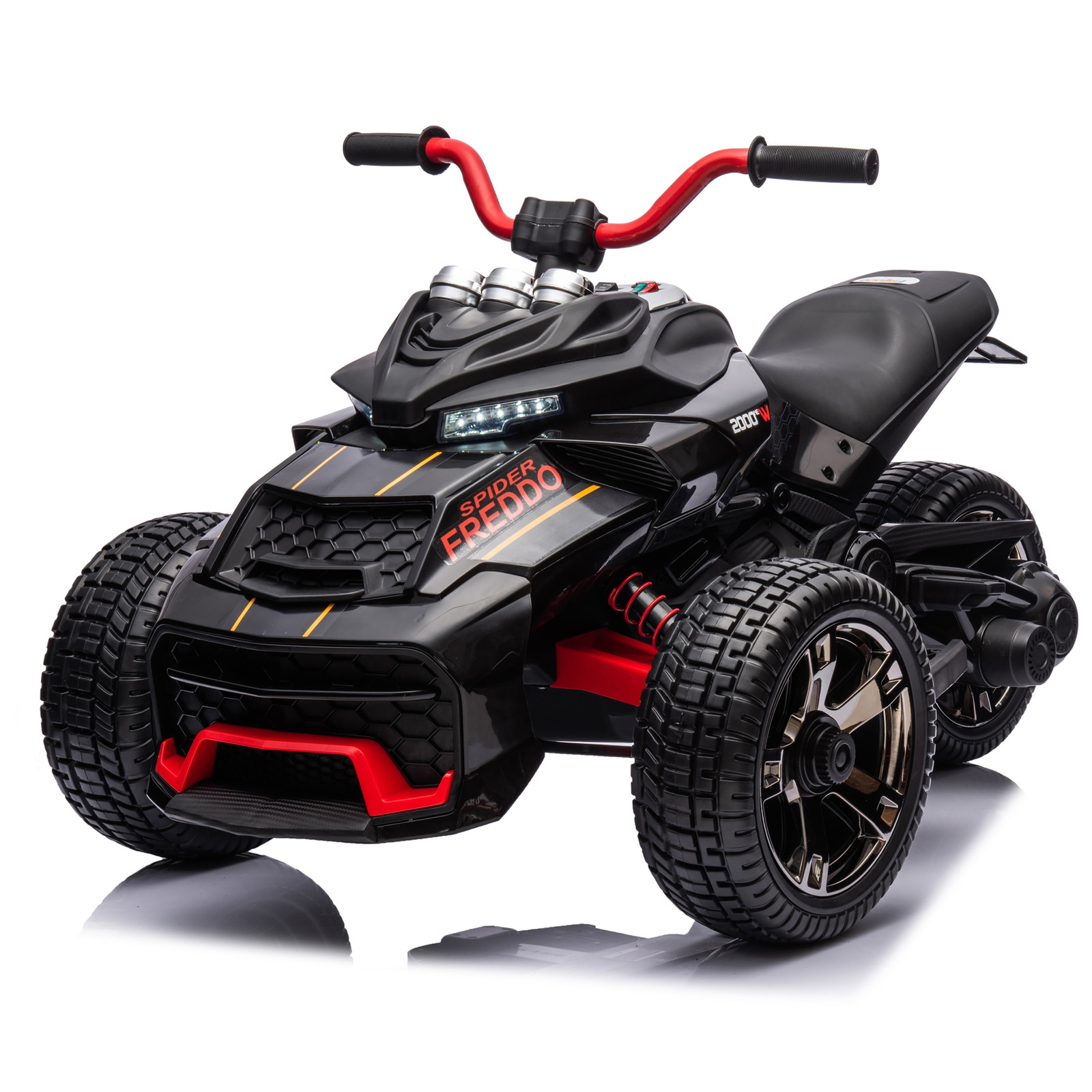 24V Freddo Spider Ride On 3 Wheel Motorcycle 2 Seater Kids Electric Toy Bike
