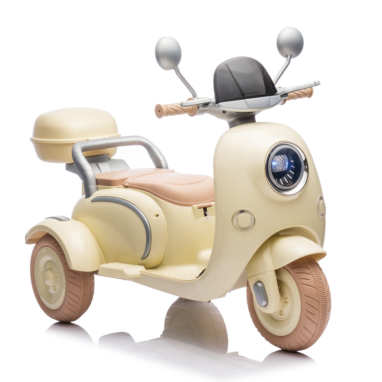 12V Two Motors Kids Ride On Level Up Two-seater 3 Wheel Toy for Kids 3-6