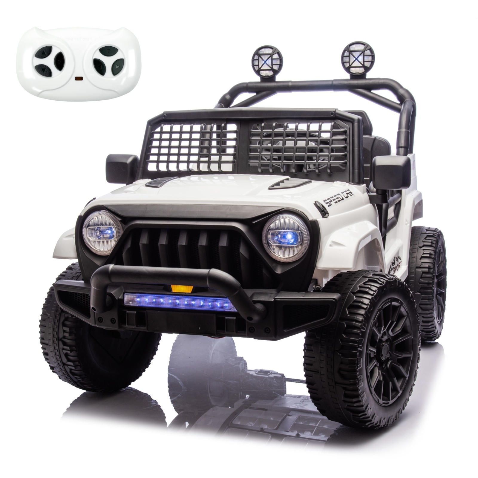 24V Kids 2 Seater Truck Ride on Toy 3-6mph Low & High Speed w/Remote Xmas Gifts