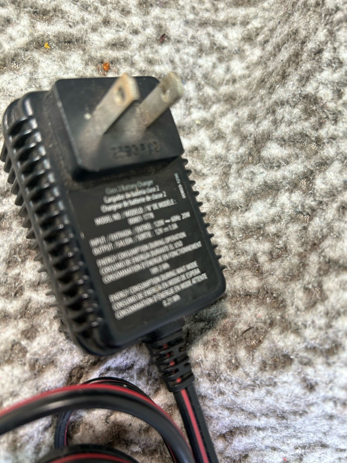 OEM Power Wheels 12V 1.0 A Battery Charger 00801-1480 00801-1778 00801-2101